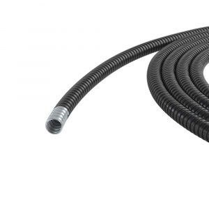 Металлорукав DN 35мм в ПВХ изоляции Dвнутр.35.0мм Dнар.41.0мм, черный (25м) DKC 6071R-035N