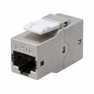 CA2-KJ-C6-SH-BK Проходной адаптер (coupler), RJ-45(8P8C) формата Keystone Jack, категория 6, 4 пары, экранированный, черный Hyperline