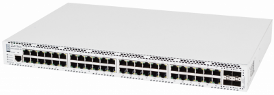 MES2300B-48 Ethernet-коммутатор 48 портов 10/100/1000BASE-T, 4 порта 10GBASE-R (SFP+)/1000BASE-X (SFP), L3, 220 В AC, 12 В DC