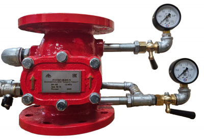 Узел управления спринклерный водозаполненный УУ-С100/1.6В-ВФ.У4-"Аква-Гефест"
