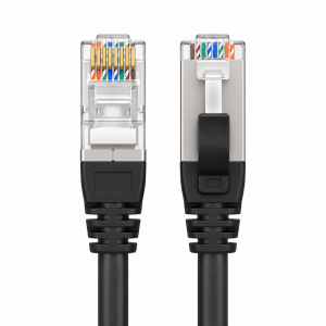 PC-LPM-STP-RJ45-RJ45-C5e-1M-LSZH-BK Патч-корд F/UTP, экранированный, Cat.5е, LSZH, 1 м, черный