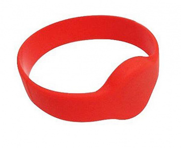 IL-10D74MR Браслет силиконовый, без застёжки Mifare (красный, мужской)