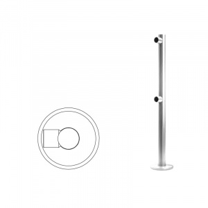 OXGARD Стойка ограждения односторонняя