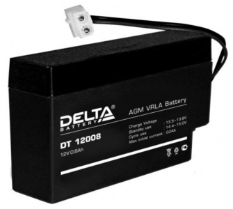 Аккумуляторная батарея 12 В, 0,8 Ач. (Delta) DT 12008 (T13)