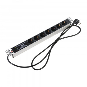 R-16-7S-FI-440-3 Горизонтальный блок розеток Rem-16, 1×16A, фил, инд, 7S, 19", шнур 3м