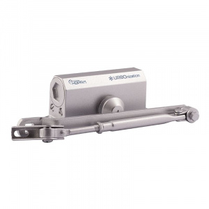 Доводчик НОРА-М 510 F URBOnization фиксация (15-60кг) (серебро) морозостойкий