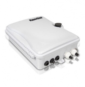 FO-WBI-16A-GY Бокс оптический настенный, 16 портов (SC, duplex LC), без пигтейлов и проходных адаптеров, IP65, 295 х 240 х 85 мм, серый