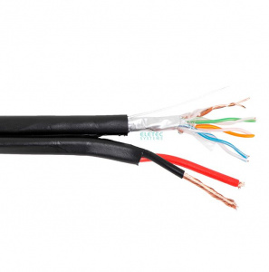 Кабель FTP cat.5e 4х2х0,5 + 2х1,5, наружный, комб.  (200м.) ELETEC  05-090