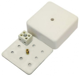 МЕТА 7403-2 Коробка коммутационная огнестойкая 2 конт, 75х75х28мм, IP41