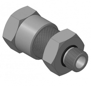 КВМ-20/12-М Кабельный ввод с одинарным уплотнением для монтажа кабеля в металлорукаве (оц. сталь)