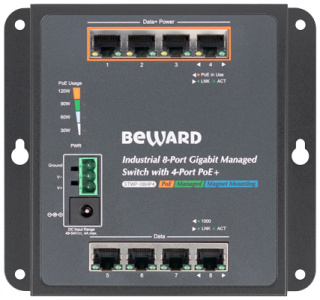 STWP-08HP4 Коммутатор управляемый 8-портовый PoE   Beward