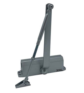 ATEC-D206E-SI Доводчик дверной до 100 кг, 2-х скоростной, EN4/5, серебро