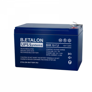 Аккумуляторная батарея 12 В, 7.2 Ач. (B.ETALON) BHR 12-7,2